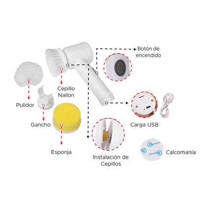 Cepillo Magic Brush Eléctrico 5 en 1